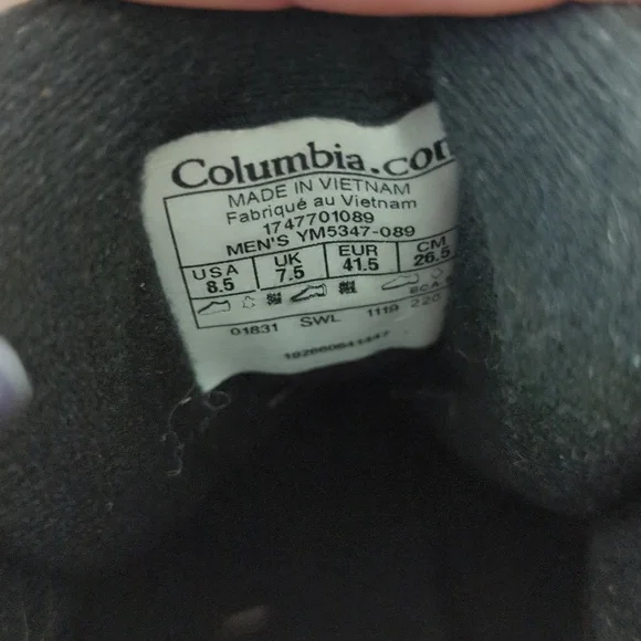 Columbia hiking boots men's size 8.5 - Picture 3 of 7